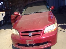 2000 HONDA ACCORD, RED, SE MODEL, 2.3L, V-TEC, AT,     A26332